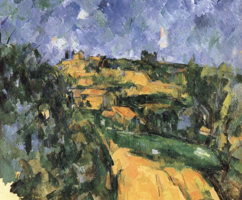 Paul Cezanne weg te gaan oil painting picture